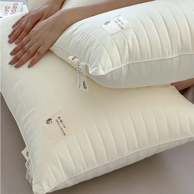 Đôi ruột gối Fukada pillows Lidaco ruột gối bông tơ mặt vải trần bông êm ái kích thước 48x74cm (2 chiếc)