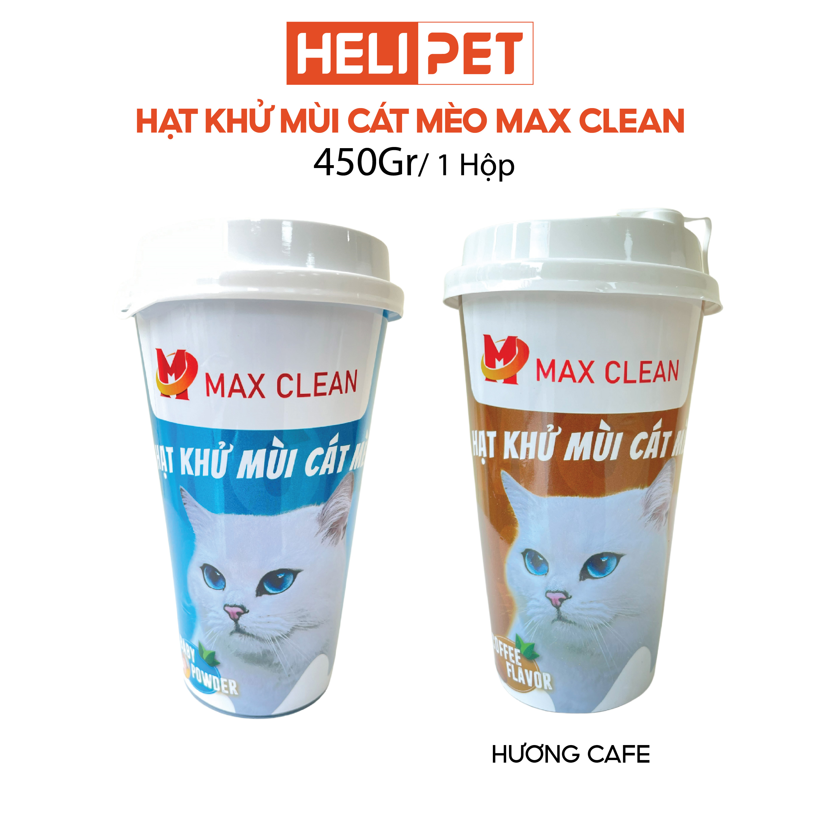 Hạt Khử Mùi Cát Mèo, Cát Vệ Sinh Cho Mèo Max Clean - HeLiPet