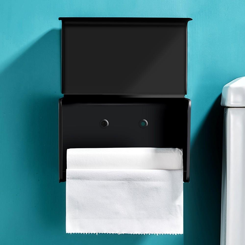 Hộp Đựng Giấy Vệ Sinh Phong Cách Bắc Âu, Nhôm Cao Cấp Sơn Tĩnh Điện Chống Gỉ