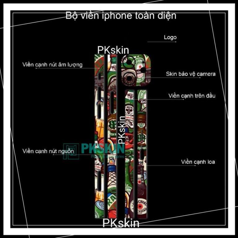 Miếng dán skin viền in hình cho iPhone 13, 13 pro, 13 pro max, 13 mini theo yêu cầu