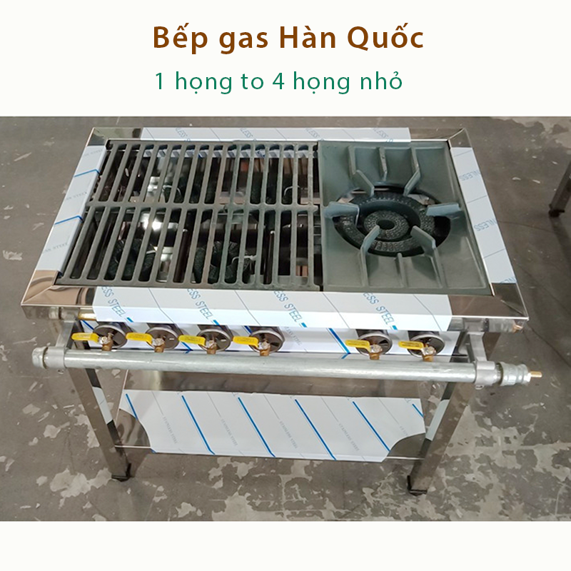 Bếp Hàn Quốc 1 họng to 4 họng nhỏ