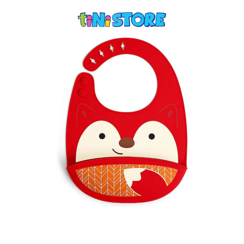 tiNiStore-Yếm ăn dặm silicone Zoo Skip Hop - Cáo 9I415310