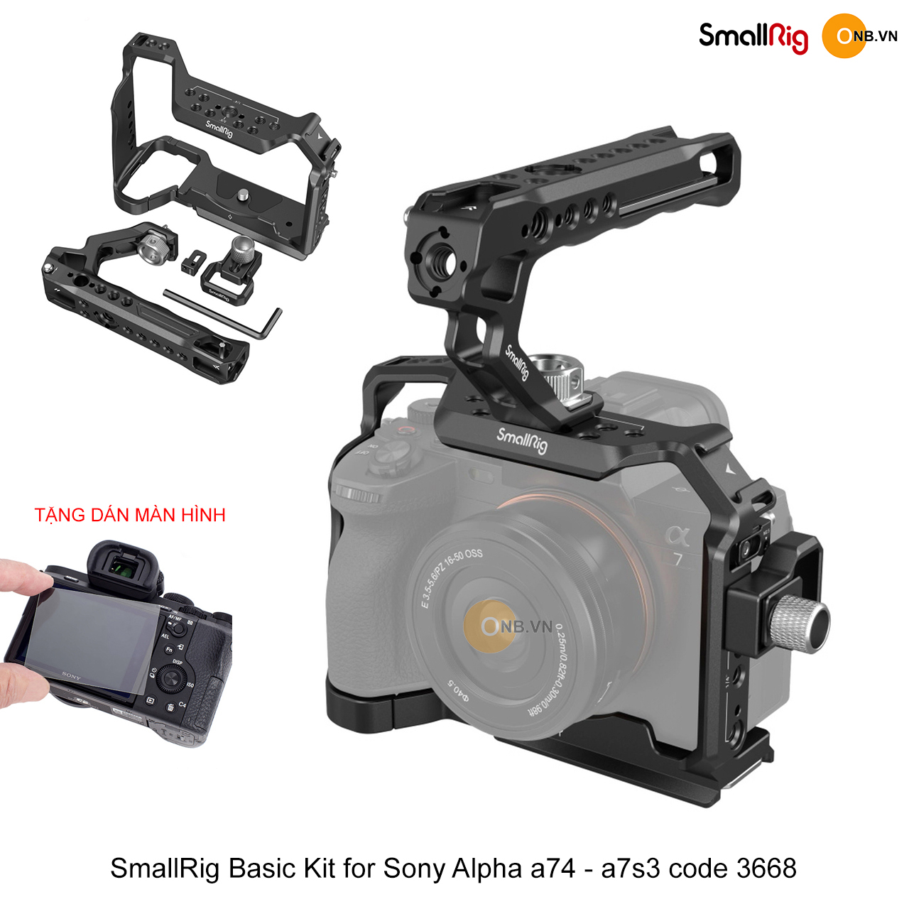 SmallRig Basic Kit for So-ny Alpha a74-a7s3-a1 code 3668