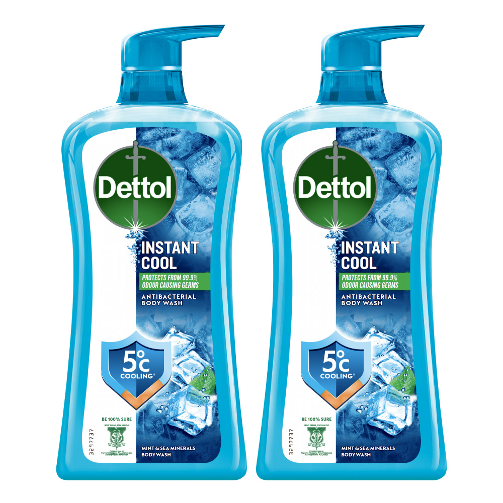 Combo 2 chai sữa tắm Dettol mát lạnh tức thì - Chai 950g