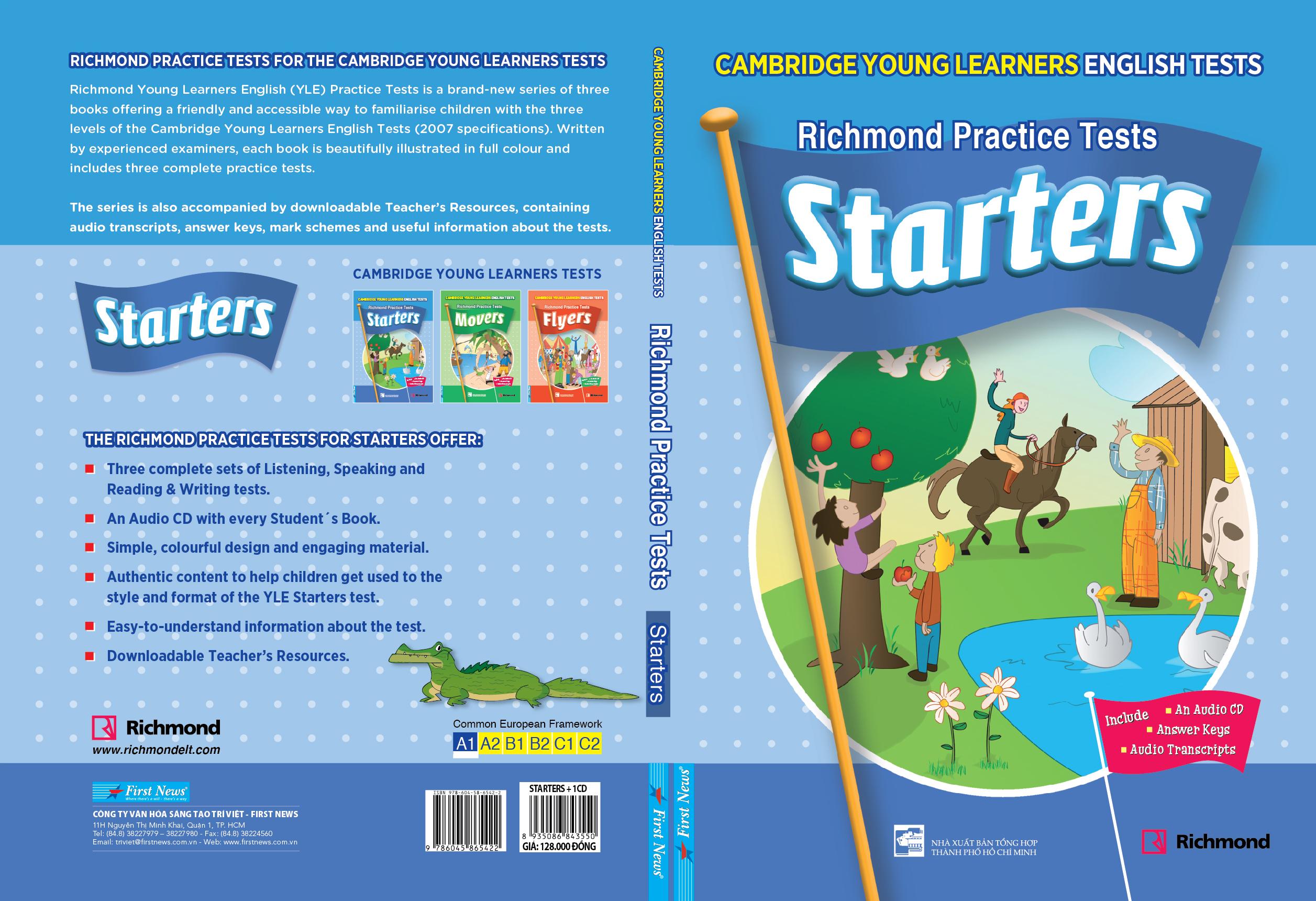 Starters Movers Flyers Combo 3 quyển - Luyện thi chứng chi Cambridge Tiểu Học + Kèm Đĩa CD