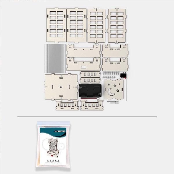 Mô hình Lâu đài đèn đẹp mắt DIY WOOD STEAM -  SPACE OBSERVATORY