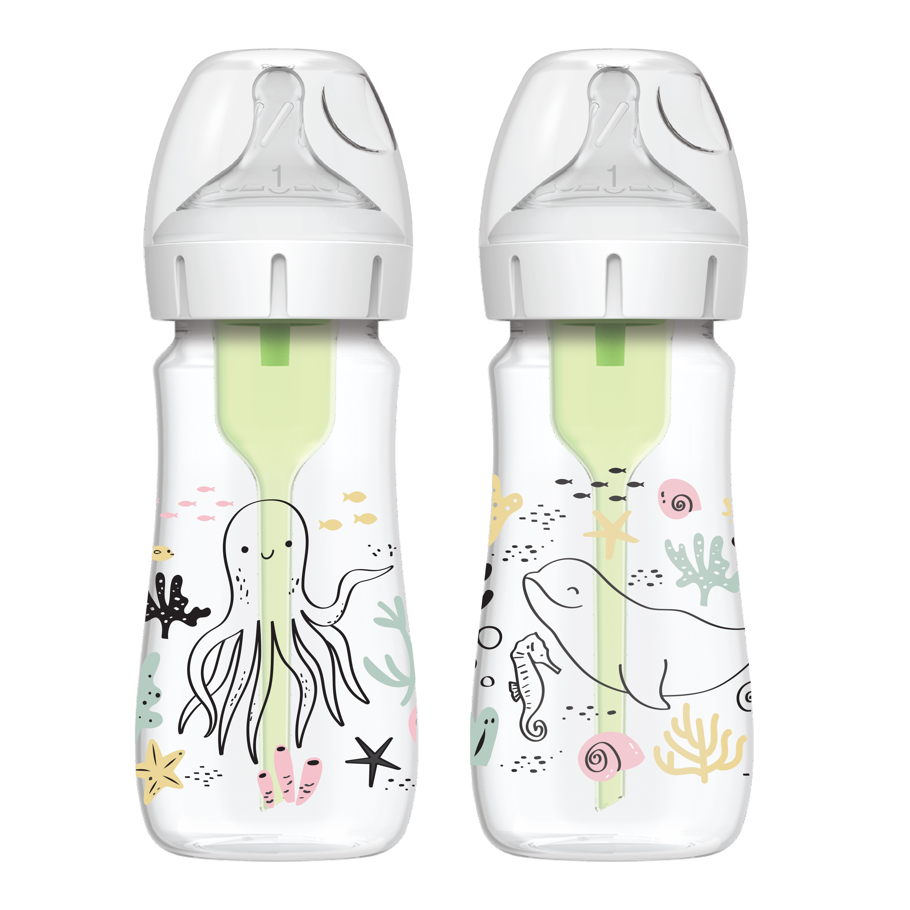 Combo 2 bình sữa Dr.Brown's Options Plus cổ rộng 270ml