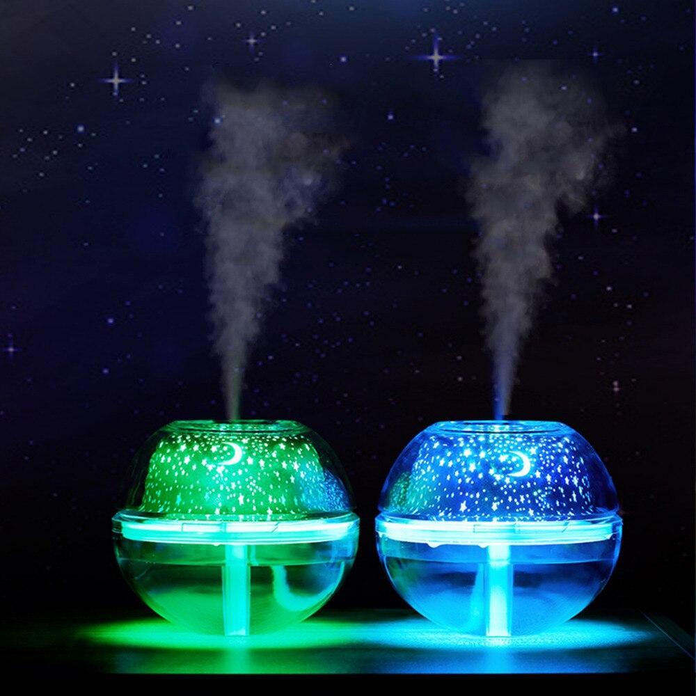 Máy Phun Sương,Tạo Độ Ẩm USB Crystal Night Light Projection Humidifier 500ml-Giao Màu Ngẫu Nhiên -Hàng Chính Hãng