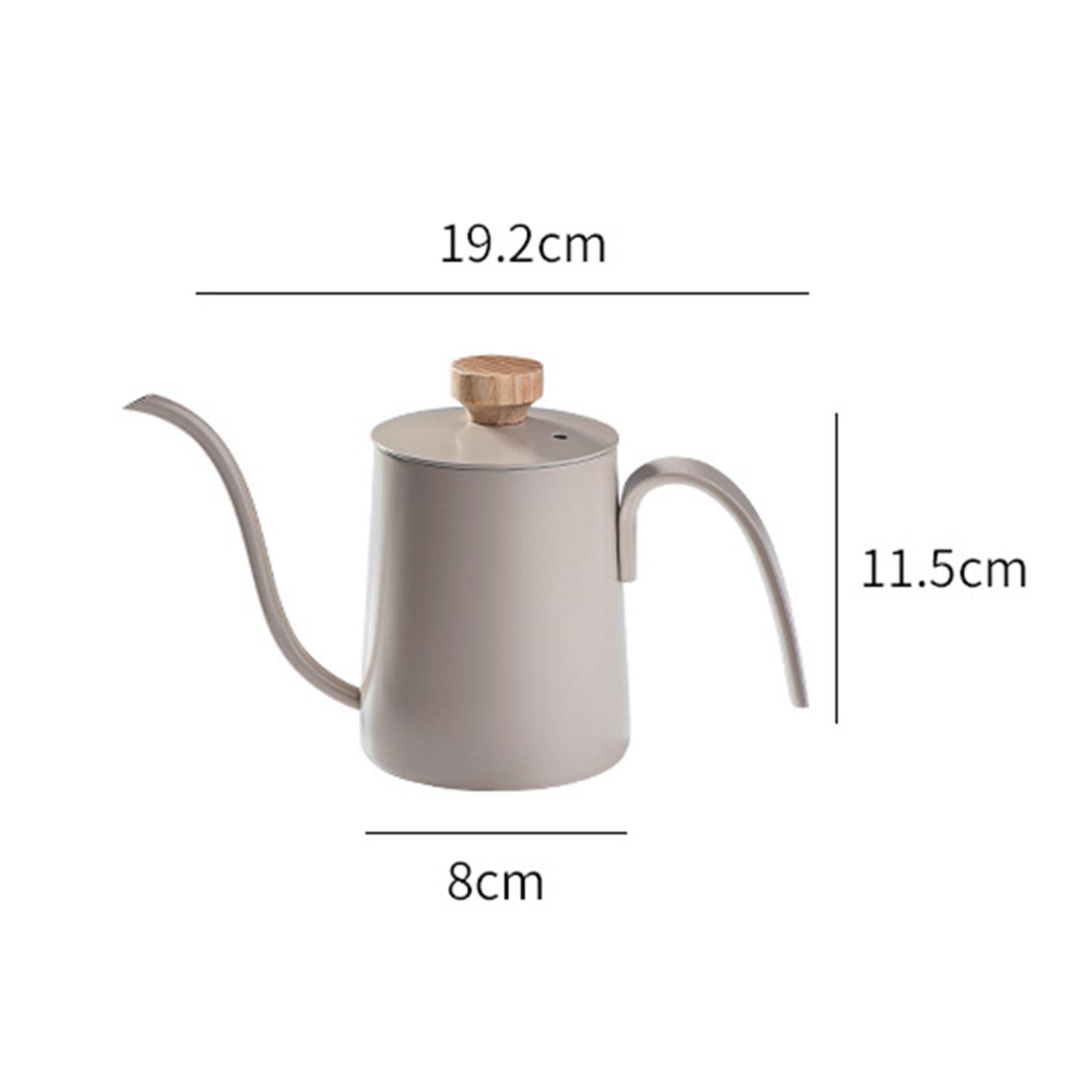 550ml Pour Over Coffee Dripper Kettle Gooseneck Stainless Tea