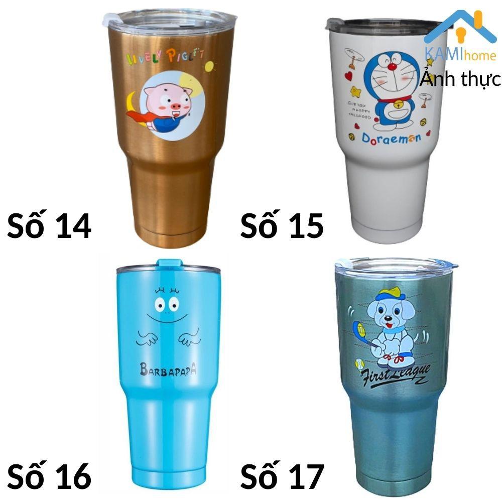 Ly giữ nhiệt Thái Lan 900ml Tặng kèm Ống hút bình cốc cách nhiệt inox