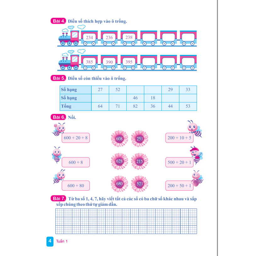 Vở Bài Tập Toán Nâng Cao 3 Tập 1 - Biên soạn theo chương trình GDPT mới - ND