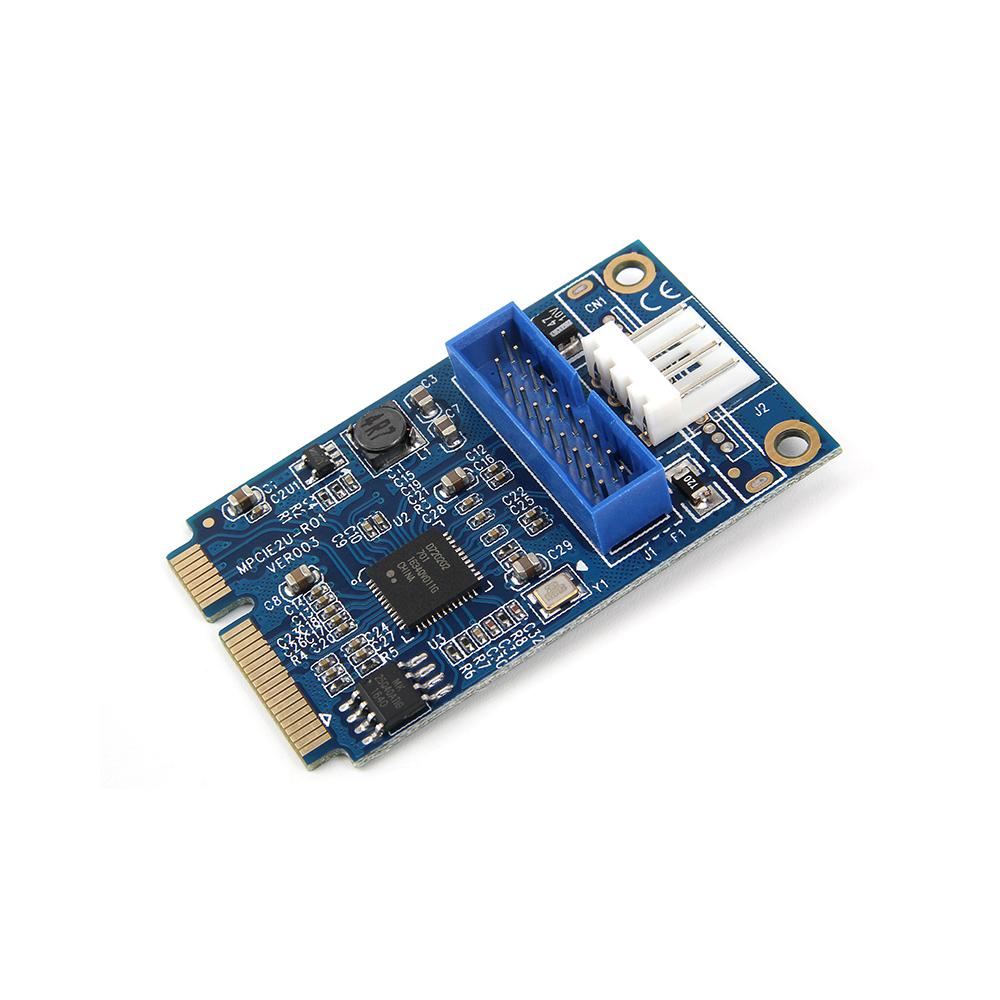 Thẻ chuyển đổi MINI PCI-E sang USB3.0 Thẻ mở rộng Mini PCIE sang 20Pin / 19Pin