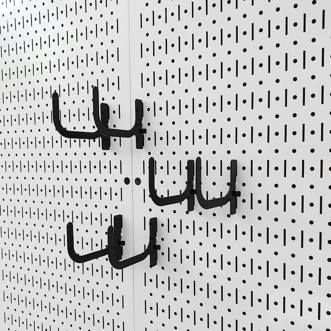 Bộ 6 Móc Dụng Cụ Chữ U Lớn Pegboard - Móc Treo Đồ Nghề Sử Dụng Với Bảng Treo Dụng Cụ Sửa Chữa Pegboard Cơ Khí SMLIFE