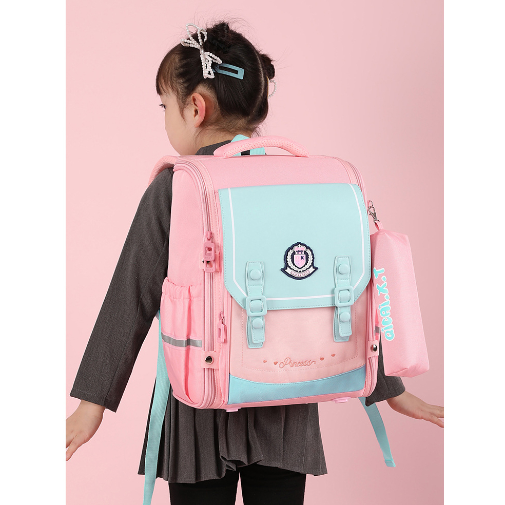 Ba lô học sinh chống gù cao cấp phong cách mới - BEE GEE HS1069