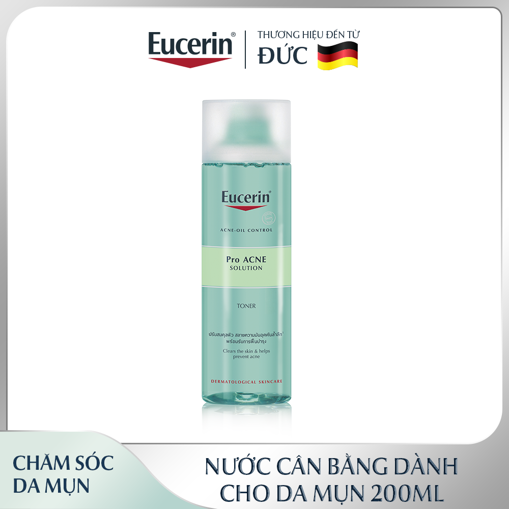 Nước cân bằng cho da nhờn mụn Eucerin Pro Acne Toner 200ml