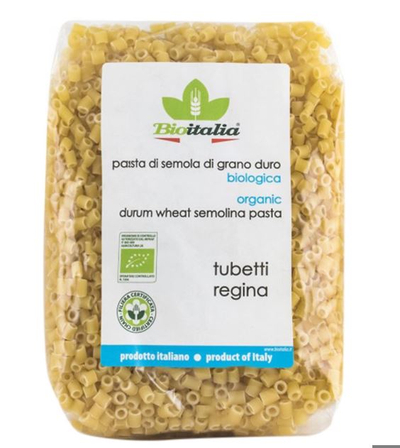 Nui Ống Nhỏ Tubetti Regina Hữu Cơ BioItalia (500g)