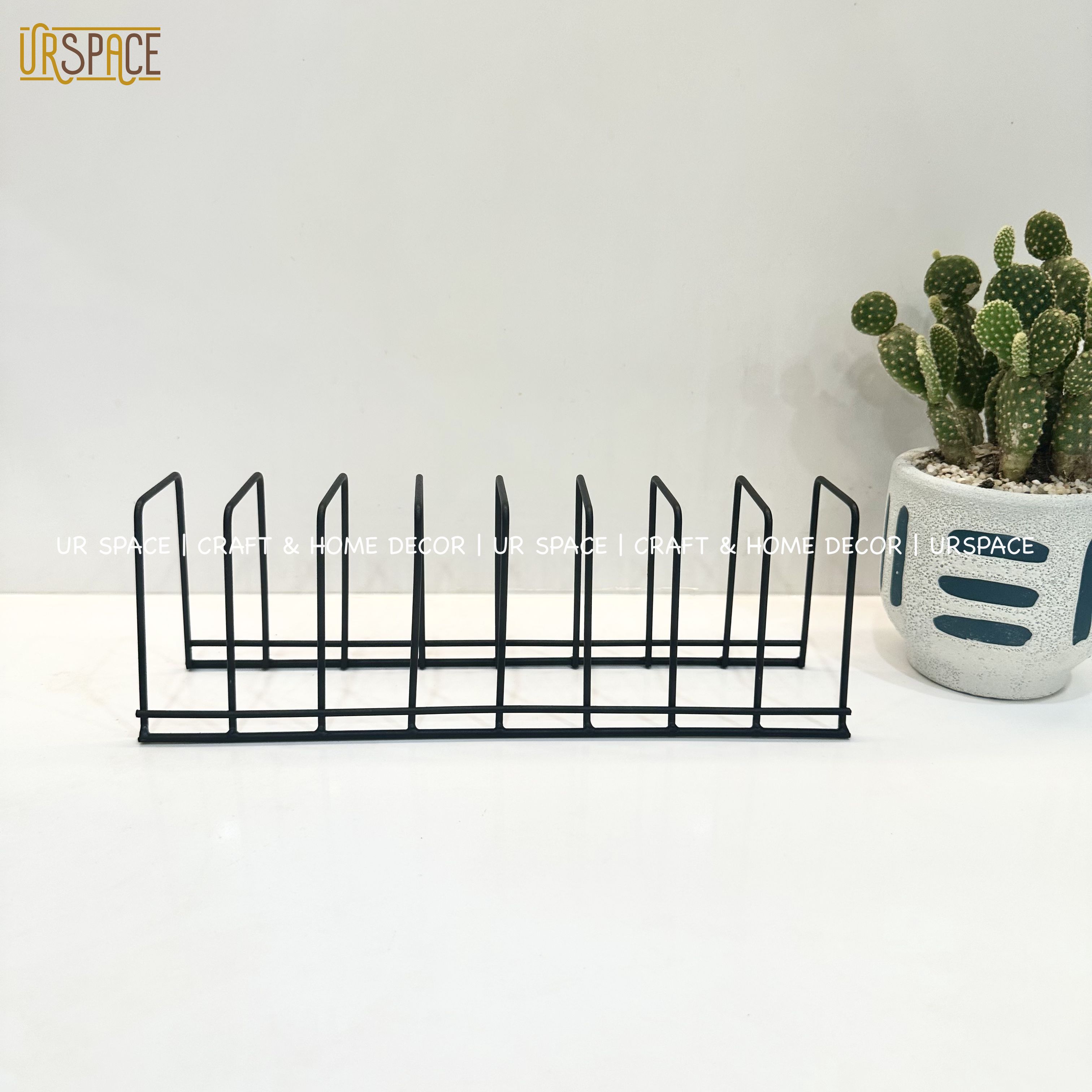 Giá kệ sắt úp chén dĩa URSPACE màu đen tiện dụng, thông minh / Kitchen Dish Drain Racks