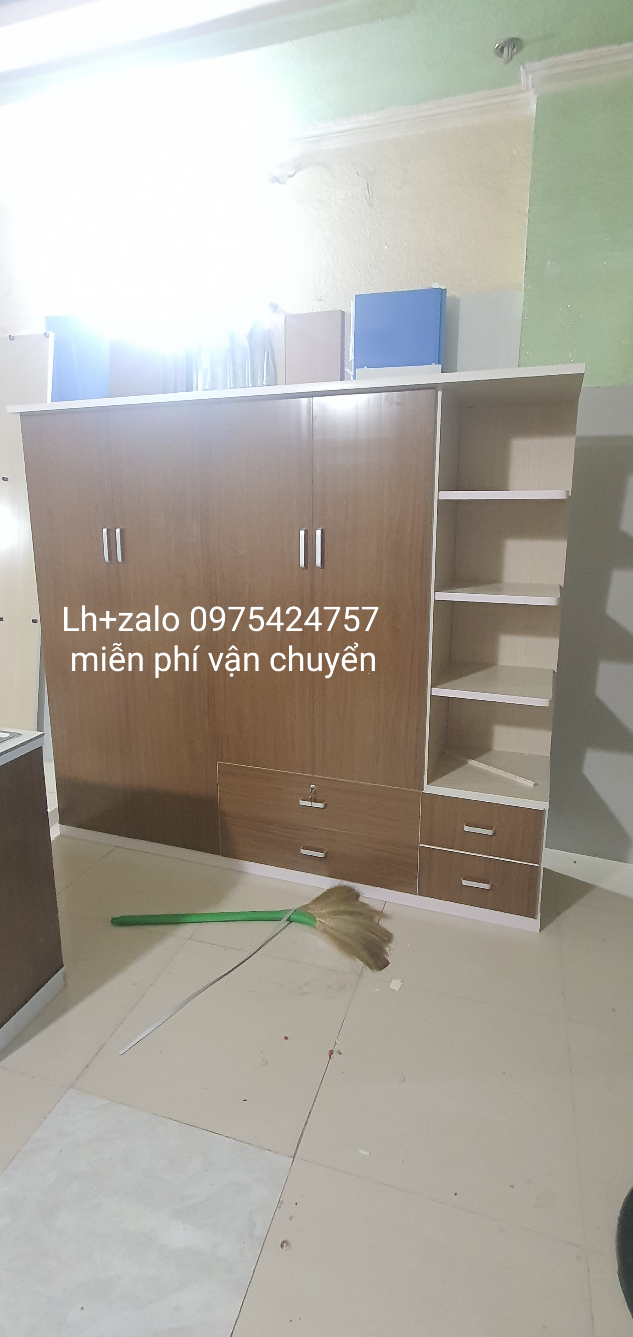 Tủ nhựa đài loan 4 cánh 1 kệ