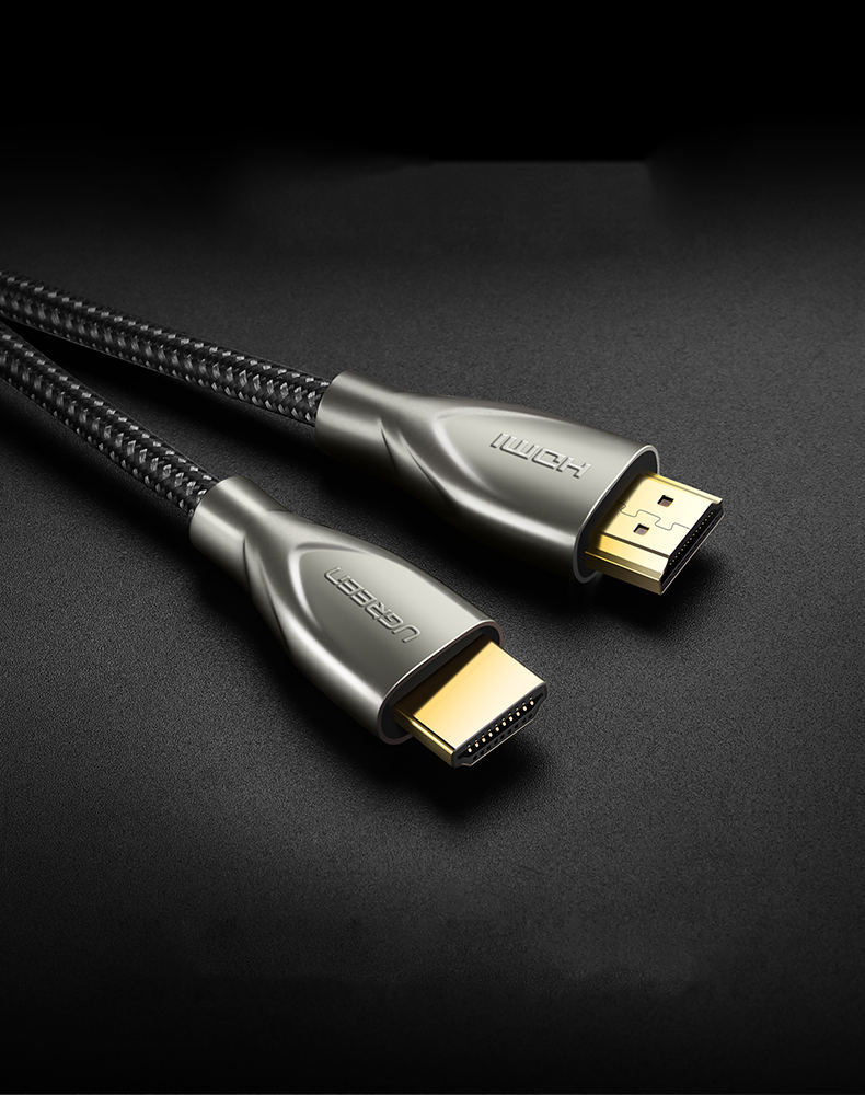 Cáp HDMI 2.0 Carbon chuẩn 4K@60MHz mạ vàng cao cấp dài 5m UGREEN HD131 50110 - Hàng Chính Hãng