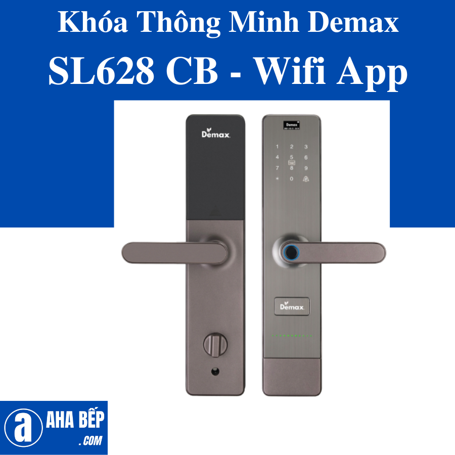 Khóa Thông Minh Demax SL628 CB - Wifi App. Hàng Chính Hãng