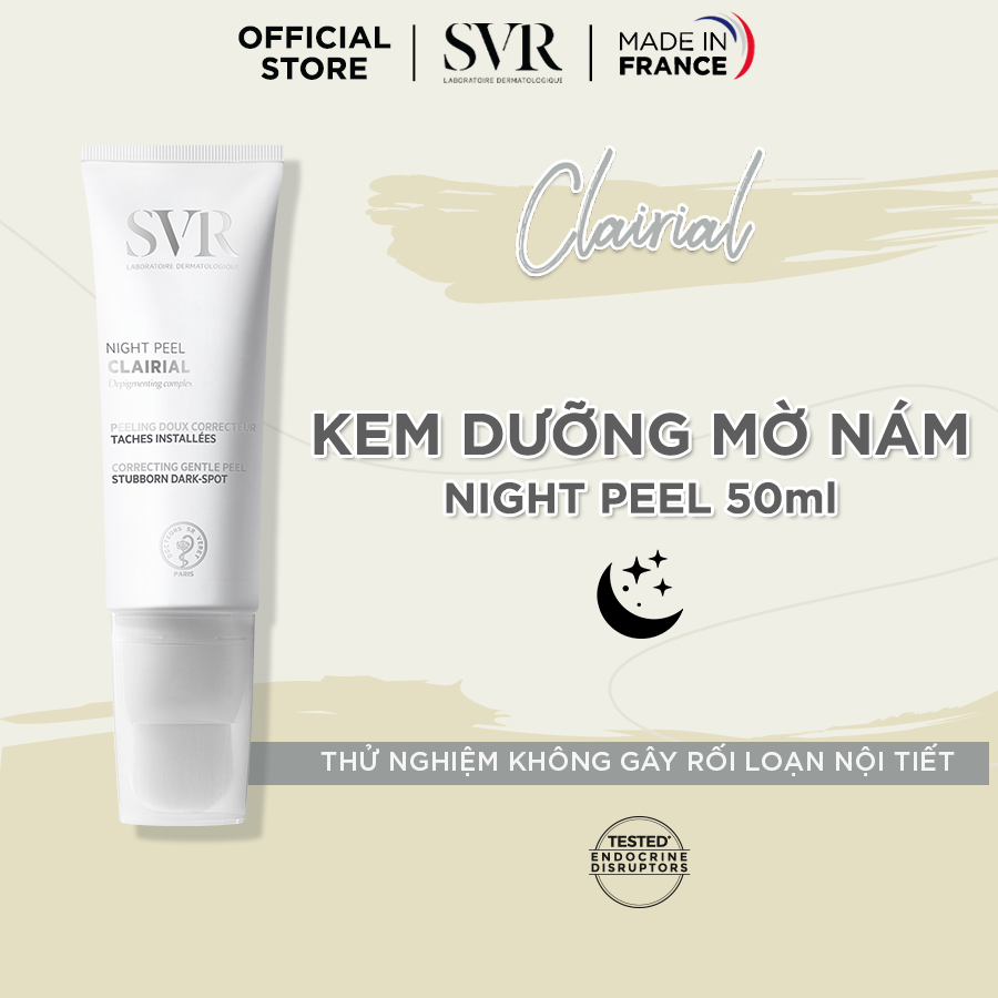 Kem làm mờ vết nám và làm trắng da SVR CLAIRIAL Night Peel 50ml