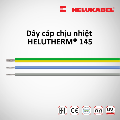 Dây cáp chịu nhiệt HELUKABEL HELUTHERM 145 | Hộp 100m