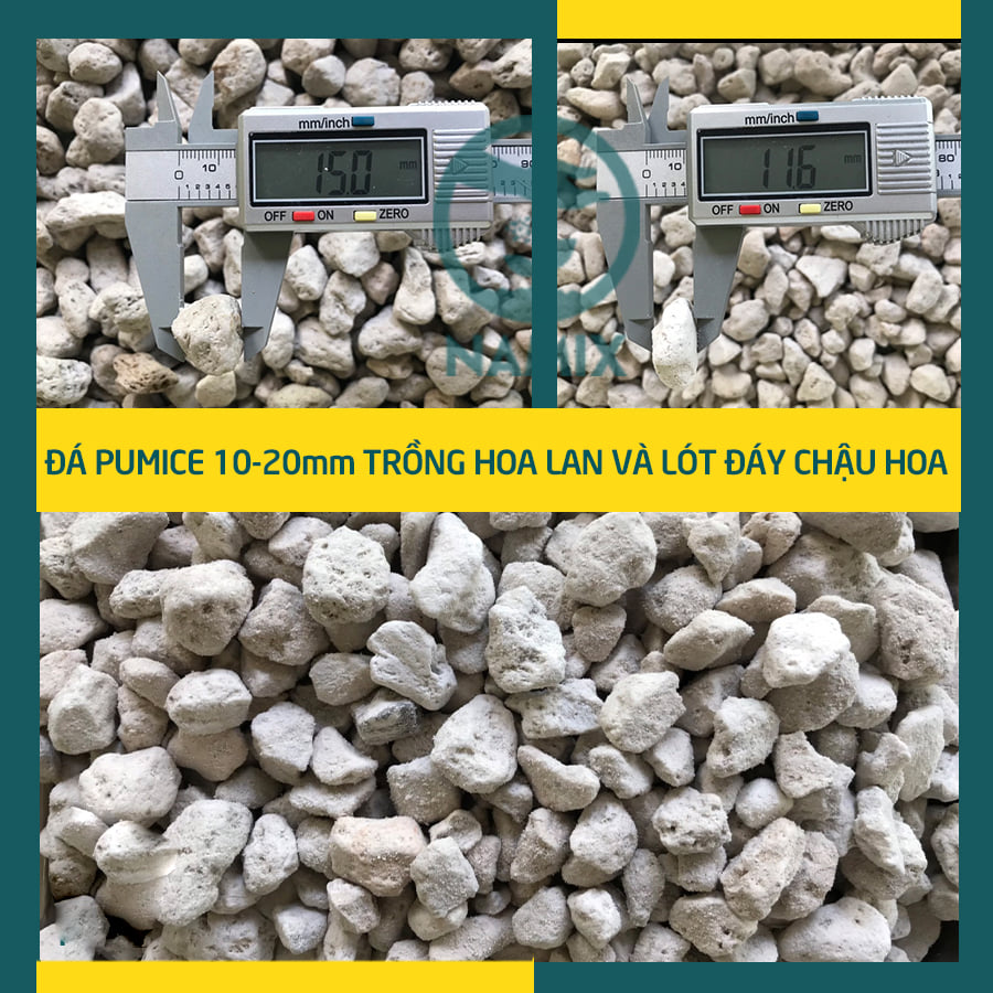 Đá Pumice Indonesia size 10-20mm (túi 300gr - 500gr - 1kg) - dùng lót chậu, rải bề mặt sen đá, xương rồng, bonsai trồng cây, lọc nước bể thủy sinh, ủ phân, cải tạo đất