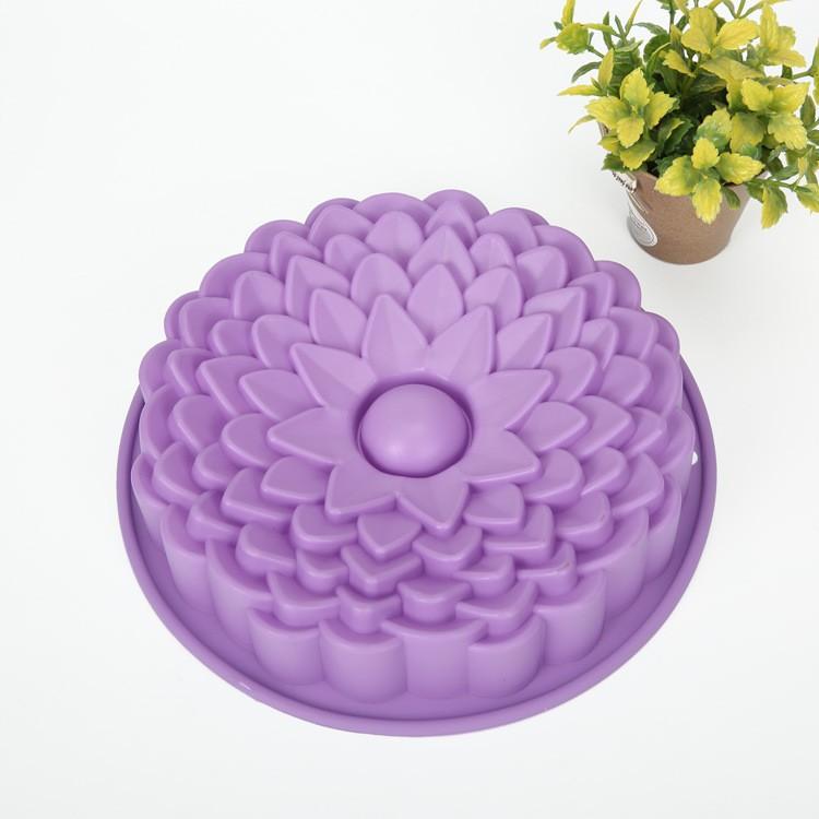 Khuôn silicon hoa hướng dương nhiều cánh làm thạch làm bánh