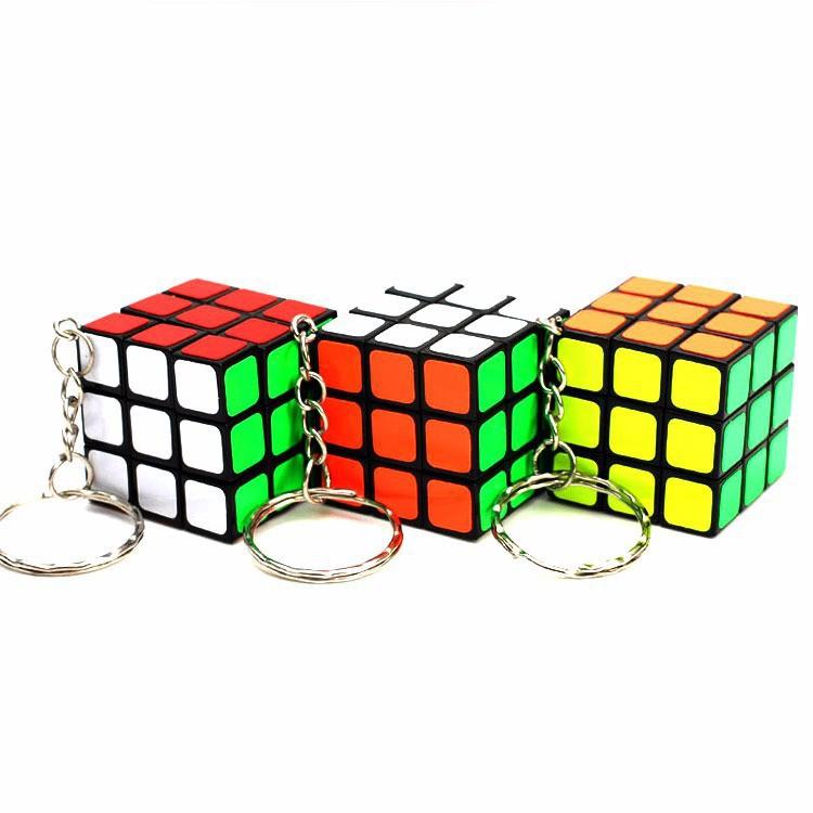 Móc Khóa Rubik 3x3 Xoay Được Khối Lập Phương Rubik 3 Tầng