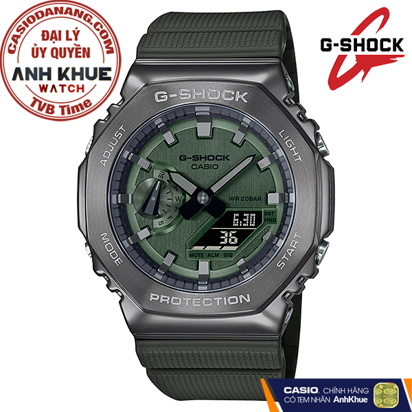 Đồng hồ nam dây nhựa Casio G-Shock chính hãng GM-2100B-3ADR