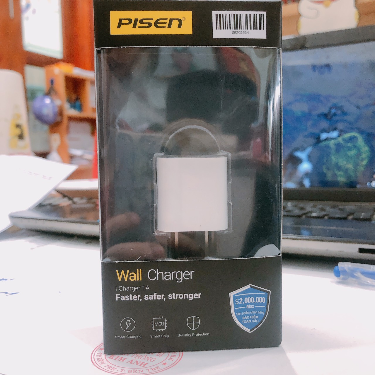 Cóc sạc Pisen I Charger 1A cho điện thoại táo - Hàng chính hãng