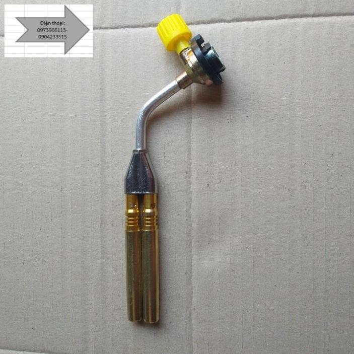Đèn Khò Gas Đôi-Lắp Bình Gas Mini Tiện Lợi