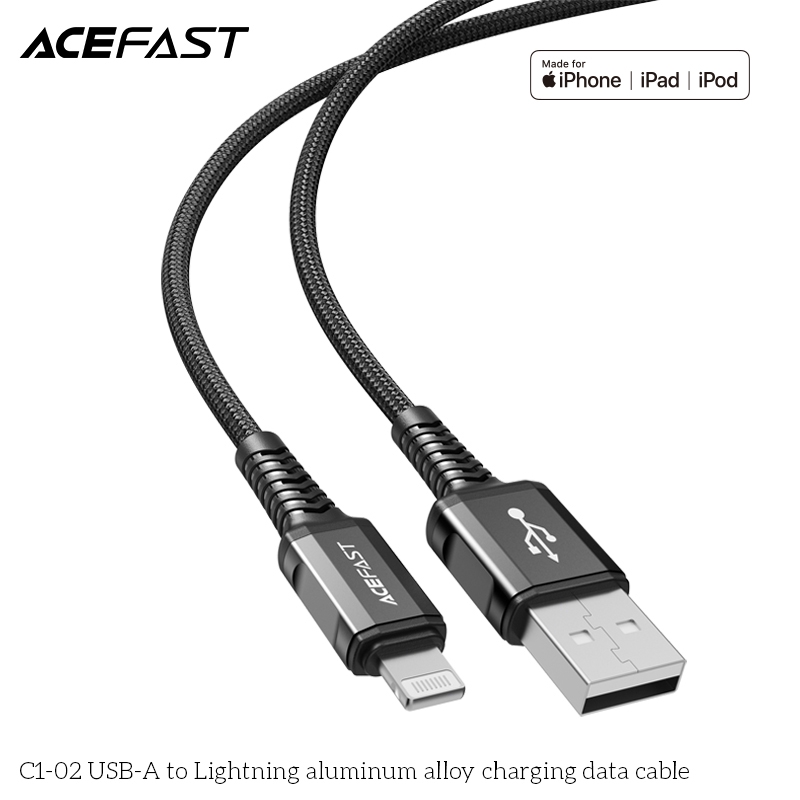 Cáp Sạc Acefast Lightning 1.2m C1-02 - Hàng Chính Hãng