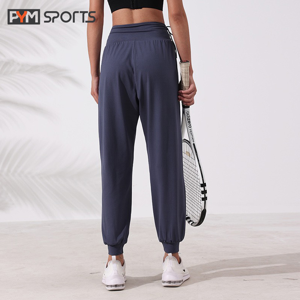 Quần Jogger rút cạp - PYMJ010 tập gym, yoga nữ chất liệu co giãn 4 chiều