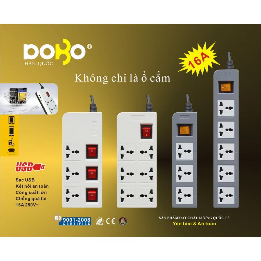 Ổ cắm nối dài DoBo U805 5 ổ cắm 16A 3 Mét 