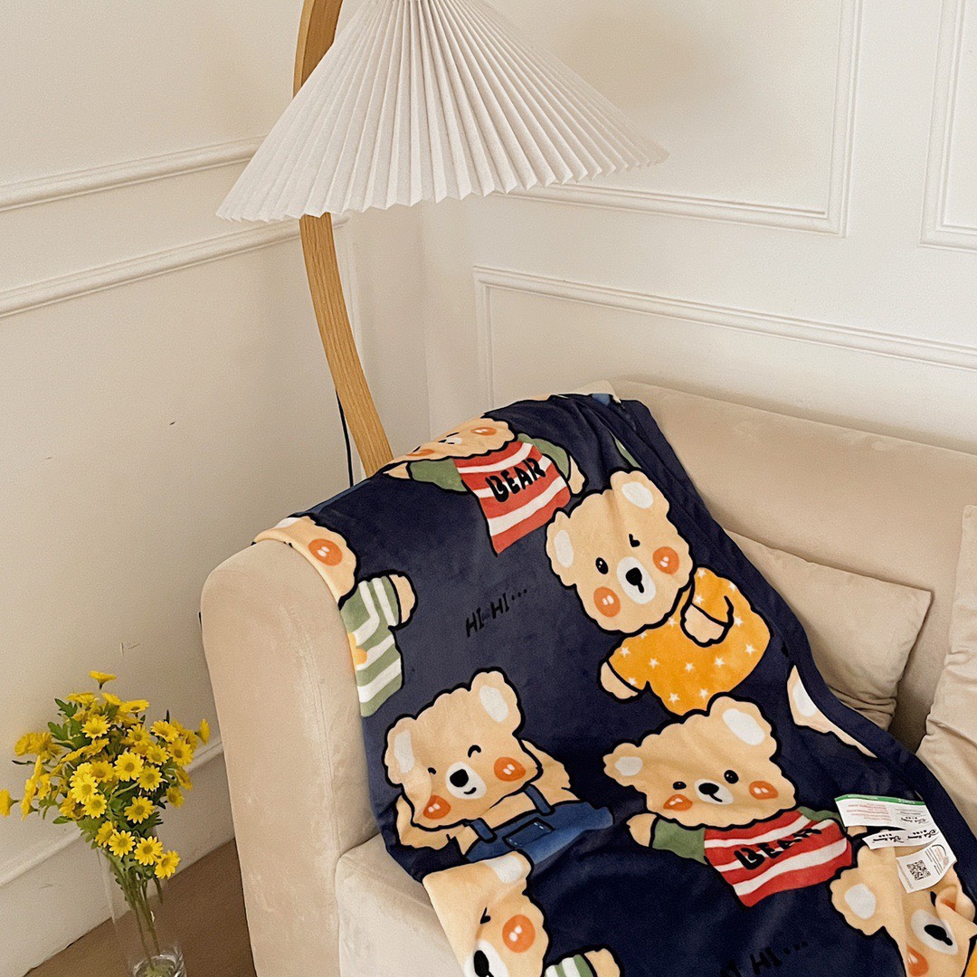 Chăn tuyết một lớp LIDACOcho bé đi mẫu giáo kích thước 120 x 150cm
