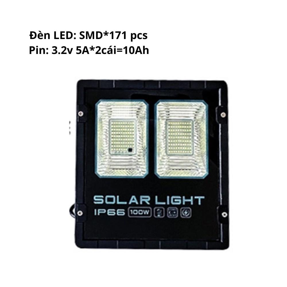Đèn năng lượng mặt trời 100W BM-1-100W có điều khiển từ xa, Đèn led năng lượng mặt trời 100W