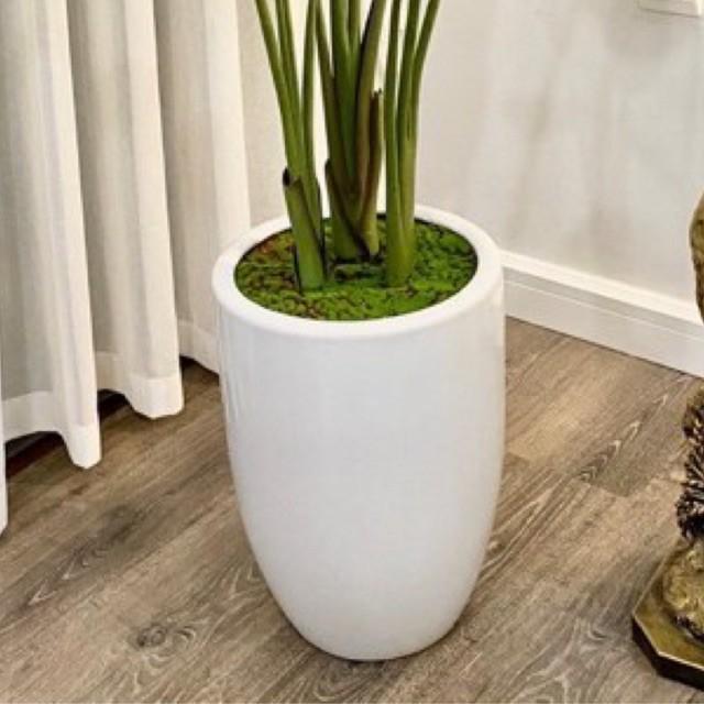 Chậu sứ cao 40cm kèm xốp cắm cây giả