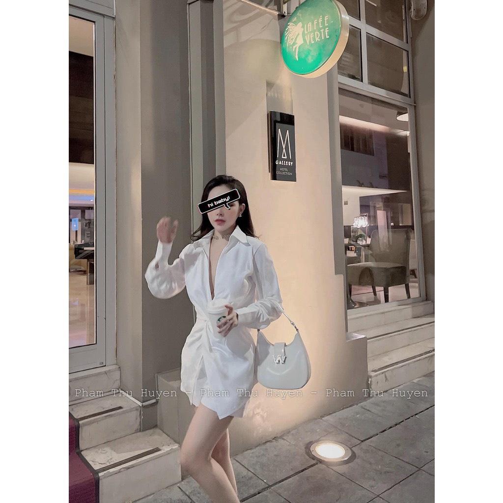 SET ÁO SƠ MI XOẮN EO MIX SOOC 2 MÀU