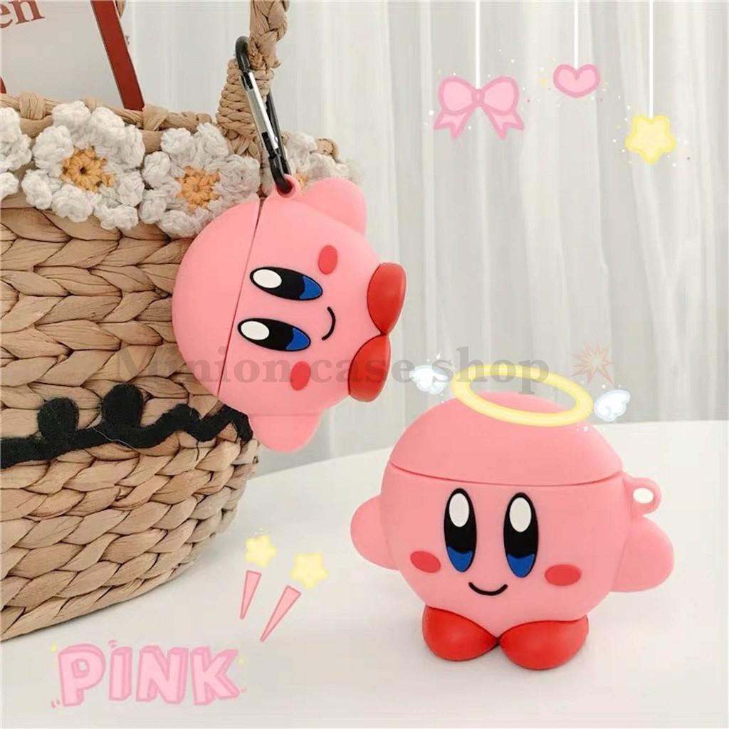 Bao Case Ốp dành cho airpod 1 và 2, tai nghe bluetooth i11,i12, i100, i200, i9s... Kirby hình đẹp cao cấp