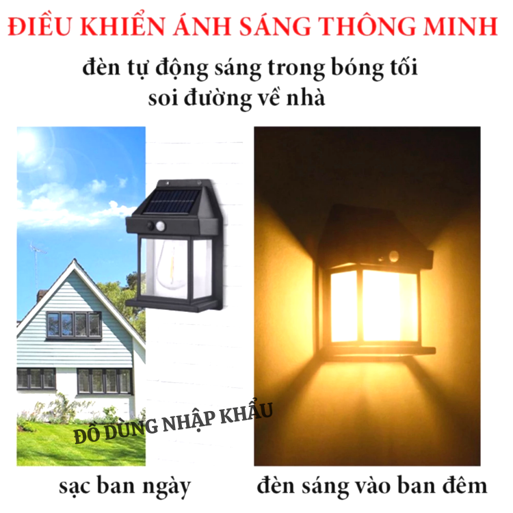 Đèn cảm ứng chống trộm sạc năng lượng mặt trời-Hàng nội địa Trung cực bền