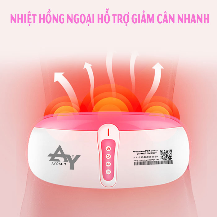 Đai giảm béo Hàn Quốc : Rung nóng hồng ngoại + bi massage xoay 360 độ Eab4e2a11fbb255a89e730aa31f7520d