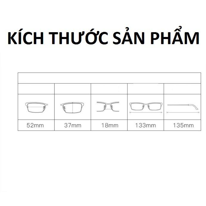 Kính lão thị kính viễn thị nam nữ màu vàng KCT08 mắt THỦY TINH CƯỜNG LỰC chống xước và mỏi khi đeo lâu