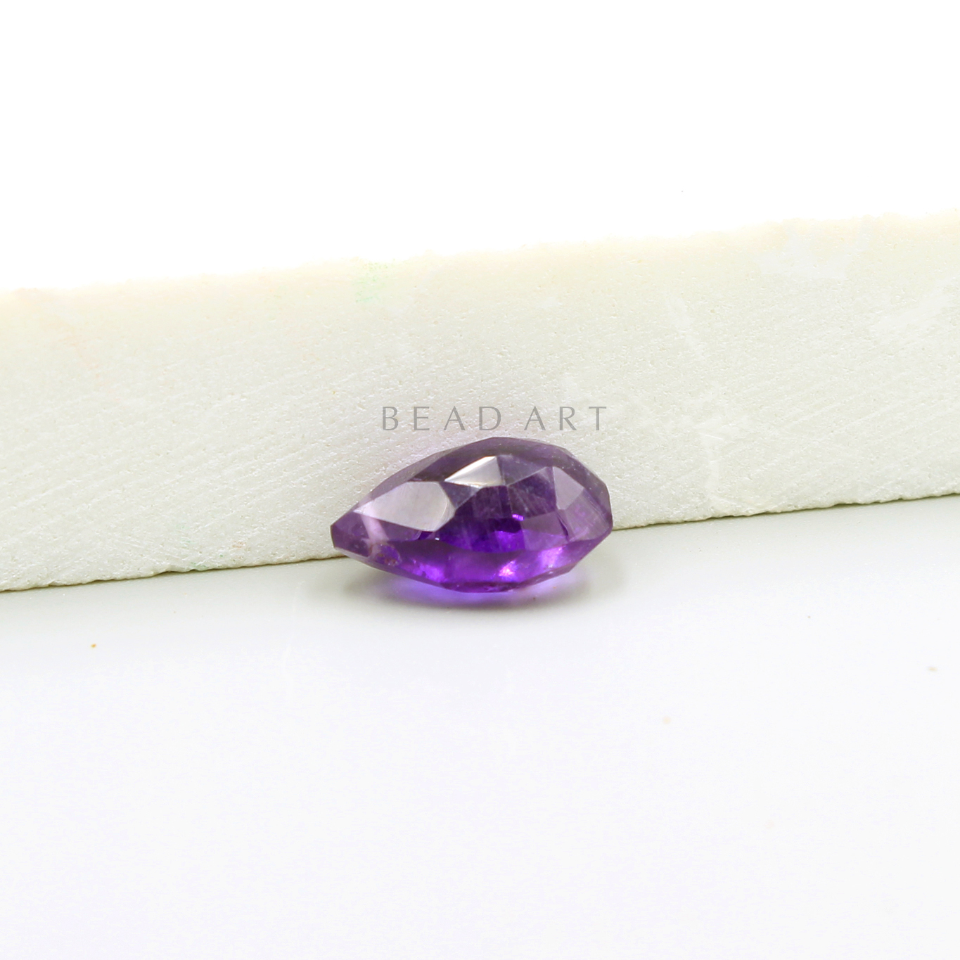 Hạt Đá Thạch Anh Tím (Amethyst) Tự Nhiên Dạng Giọt Nước 12.5x10mm Loại A, Đá Phong Thuỷ, Đá Làm Trang Sức, Mặt Dây Chuyền (1 Hạt)