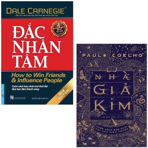 Combo Sách Đắc Nhân Tâm  Nhà Giả Kim Bộ 2 Cuốn