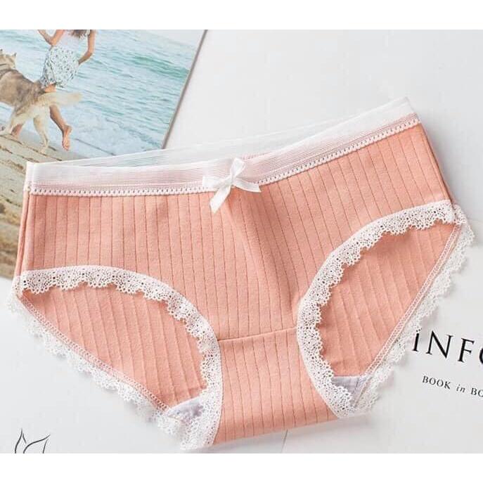 Sét 5 quần lót nữ cotton tăm kháng khuẩn