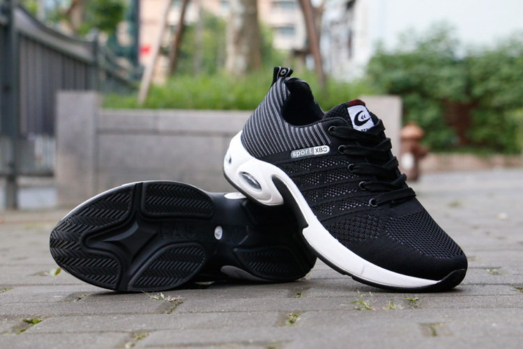 Giày thể thao buộc dây Giày sneakers thể thao nam  Giày thể thao vải thoáng khí   Màu đen Màu xanh G89 - Đen - 40