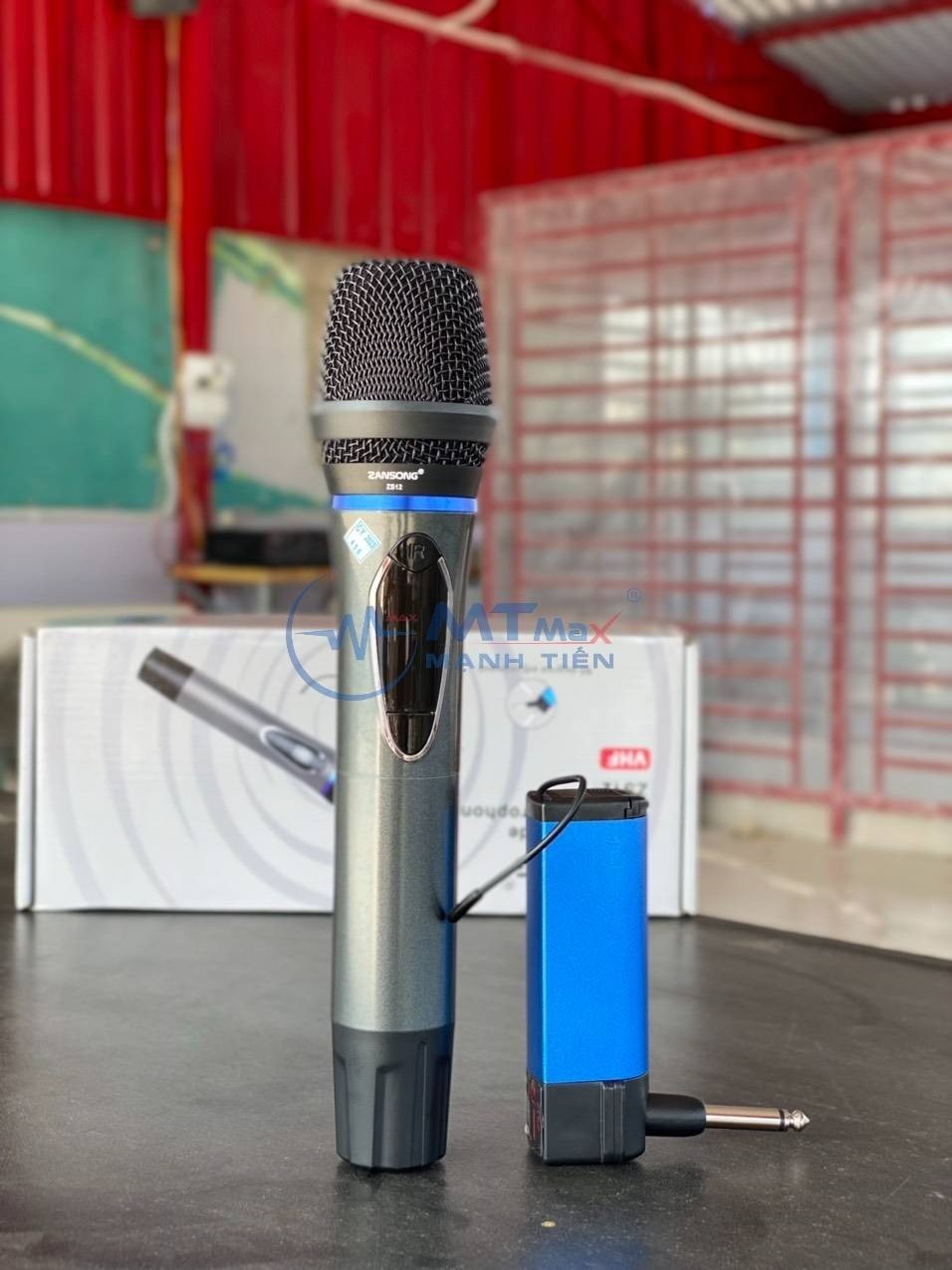 Micro Không Dây ZANSONG ZS12 – 1 Micro Kèm Đầu Thu Đa Năng Cho Loa Kéo, amply karaoke gia đình sân khấu hội nghị