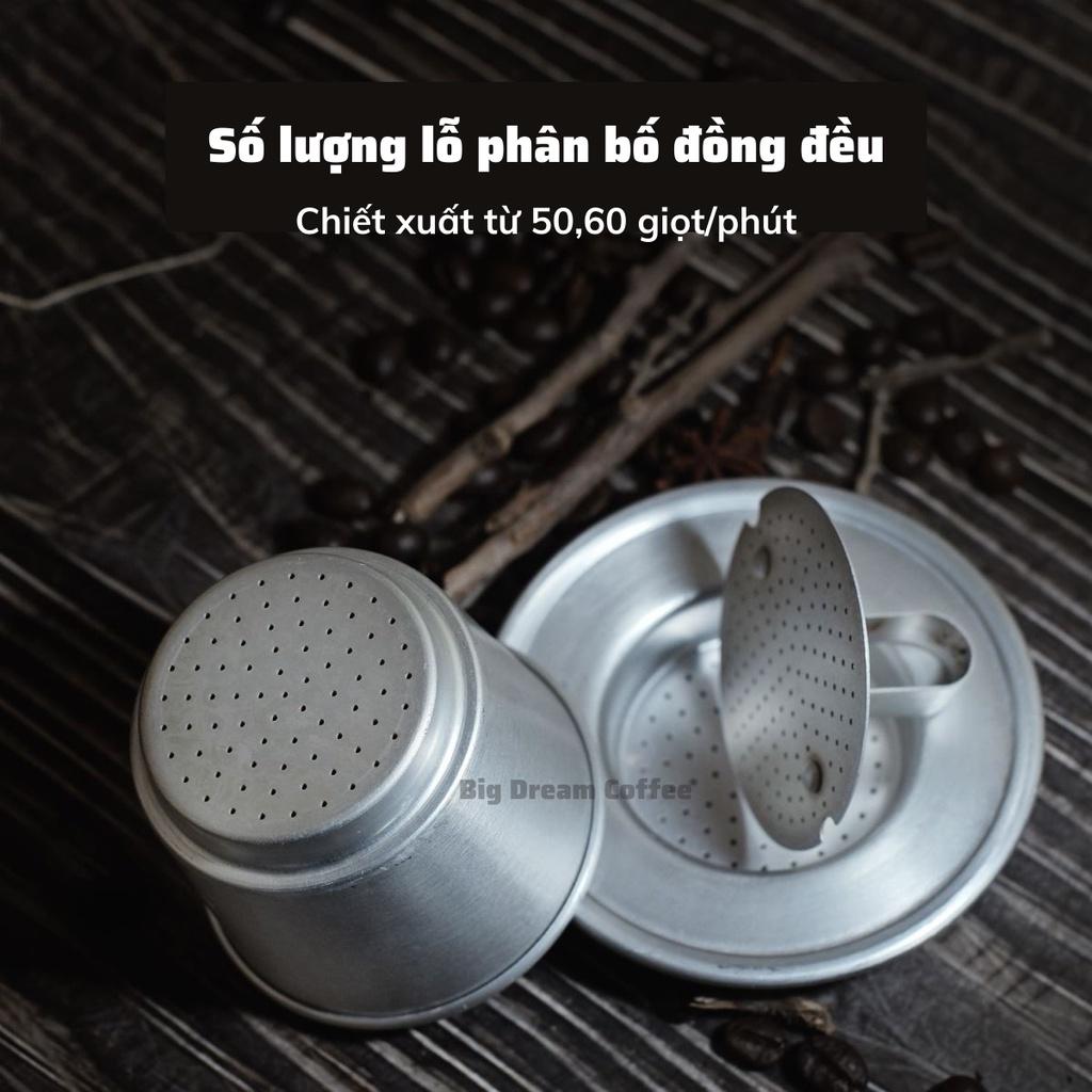 Phin pha cafe Việt Inox cao cấp 304 phin nhôm trung nguyên pha cà phê nguyên chất giữ nguyên hương vị đậm đà