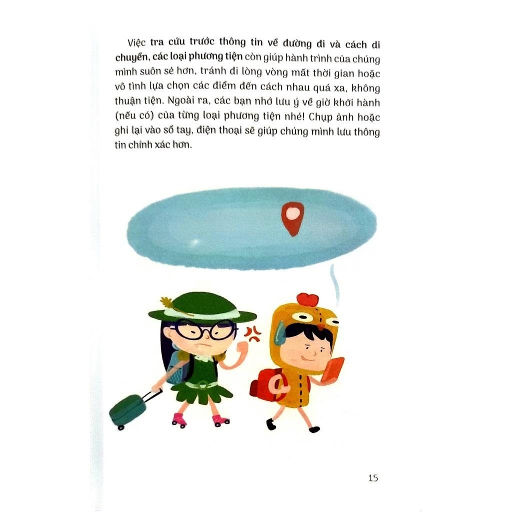 Sách - 15 bí kíp giúp tớ an toàn - Cẩm nang an toàn du lịch - Kim Đồng